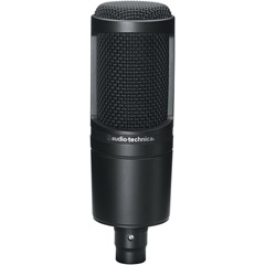 AT2020 - Side Address Cardioid Condenser Studio Microphone with Stand Mount