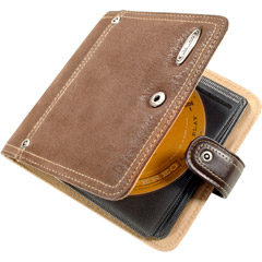 BA-160302 - 16-CD Brown Ultra-Thin Media Wallet