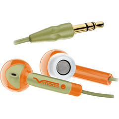 BF-ORANGE CAMO - Bass Freq Earbuds with Noise Isolation