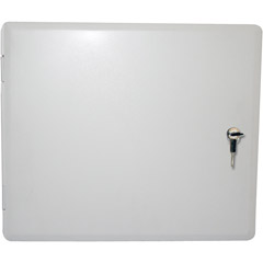 C-0112HC - Hinged Metal Structured Wiring Panel Cover with Lock