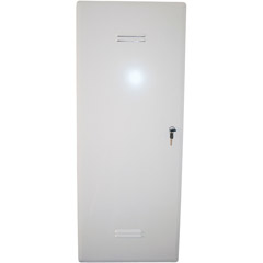 C-0138HC - Hinged Metal Structured Wiring Panel Cover with Lock