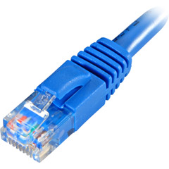 C5PC-100BLUE - 350MHz Molded and Booted CAT-5e Patch Cable