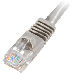 C5PC-25GRAY - 350MHz Molded and Booted CAT-5e Patch Cable