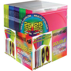 CD-392 - Multi-Color Double Slim Jewel Cases