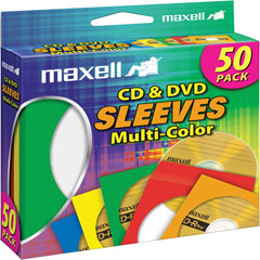 CD-401 - Multi-Color CD/DVD Sleeves