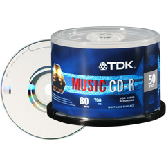 CD-R80TWN/50 - 32x Write-Once CD-R Spindle for Audio