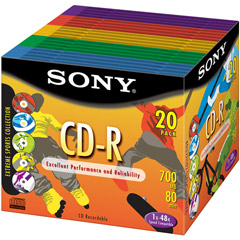 CDQ-80LDA3/20 - 48x Write-Once CD-R for Data with Extreme Sports Design