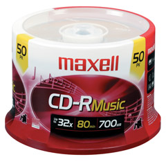 CDR-80MU/50 - 32x Write-Once CD-R Spindle for Audio