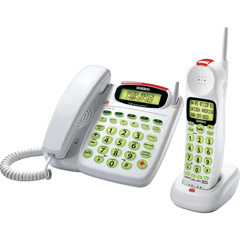 CEZAI998 - EZ-Dial Large Button Corded/Cordless Telephone with Digital Answering System and Caller ID ''Announce''