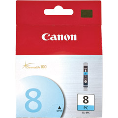 CLI-8PC - ChromaLife 100 Photo Ink Cartridge for Canon Photo Printers Cyan