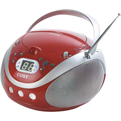CX-CD241RED - Portable CD Player with AM/FM Tuner