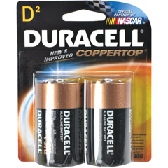 D2 DURACELL - D Cell Alkaline Battery Retail Pack
