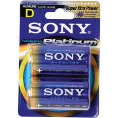 D2 SONY - Stamina Platinum Akaline Batteries