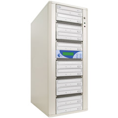 DC10TLGA - 10-Target DVD/CD Duplicator with Daisy Chain Technology