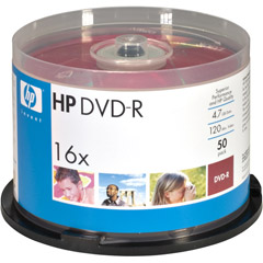 DMJPW044 - 16x Write-Once DVD-R Spindle with Ink Jet Printable Surface