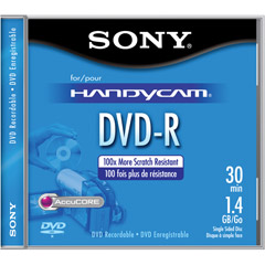 DMR-30 - 8cm Write-Once DVD-R for Camcorders