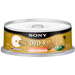 DMR-47-LSP/25 - Ink-Jet Printable DVD-R Spindle