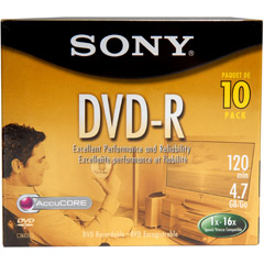 DMR-47/10 - Write-Once DVD-R