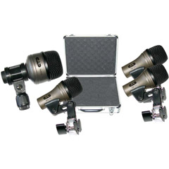 DMTP-4 - 4-Piece Drum Mic Pack with Integral Mounts