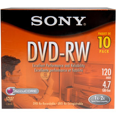 DMW-47/10 - Rewritable DVD-RW