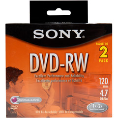 DMW-47/2 - Rewritable DVD-RW