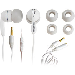 DMX-M55WH - Noise Isolating Stereo Earbuds