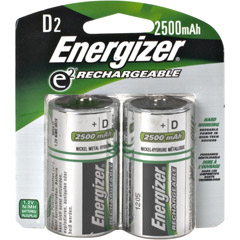 DNH2 ENERGIZER - Rechargeable D Cell NiMH Batteries