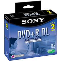 DPR-85L1/2 - 2.4x Write-Once Double-Layer DVD+R