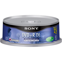 DPR-85L1/25 - 2.4x Write-Once Double-Layer DVD+R