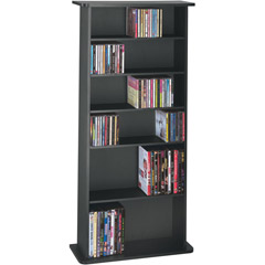 DRA-280MM03 - Drawbridge Black Wood Multimedia Storage Cabinet