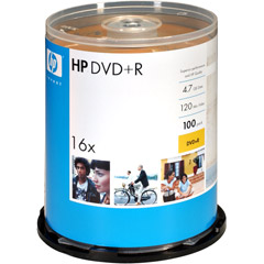 DRJPW045 - 16x Write-Once DVD+R Spindle with Ink Jet Printable Surface