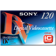 DV-120 MEM - Full-Size Digital Videocassette with IC Memory