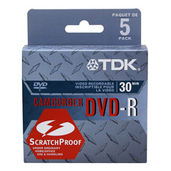 DVD-R14L/5 - 8cm Write-Once Armor-Plated DVD-R for Camcorder