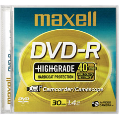 DVD-R1.4HG/2 - Write-Once DVD-R High Grade Camcorder Disc