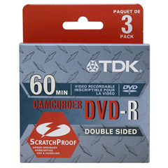 DVD-R28AL3 - 8cm Scratch Resistant Double Sided Write-Once DVD-R