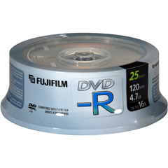 DVD-R FUJI/25 - 4x Write-Once DVD-R Spindle