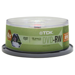 DVD-RW47CCB25 - 4x Rewritable DVD-RW