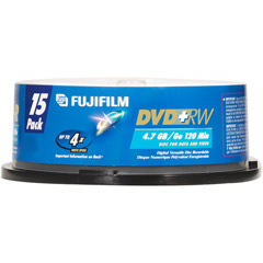 DVD+RW/15 - 4x Rewritable DVD+RW Spindle