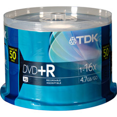 DVD+R47FCB/50 - 16x Write-Once DVD+R Spindle