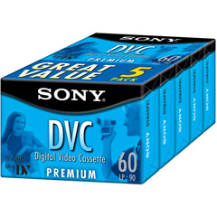 DVM-60 PR/5 - Premium-Grade miniDV Videocassette