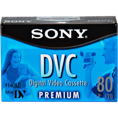 DVM-80 PR - Premium-Grade miniDV Videocassette