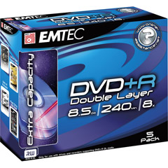 EKOVPR8558JC - 8x Write-Once Double Layer DVD+R
