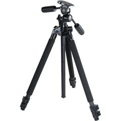 ELCARMA-530 - 3-Section Carbon Fiber Tripod with PH-250B Magnesium Head