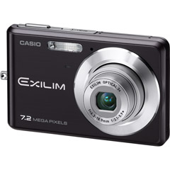 EX-Z77BK - 7.2MP Camera with 3x Optical Zoom and 2.6'' LCD