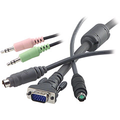 F1D9100V06 - OmniView SOHO Series PS/2 KVM Cable with Audio