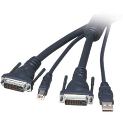 F1D9201-10 - OmniView SOHO Series DVI/USB KVM Cable with Audio