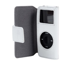 F8Z058-WHT - Leather Folio Case for iPod Nano