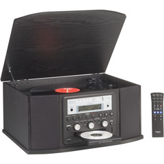 GF-350 - Retro Stereo Turntable with Built-In CD Recorder