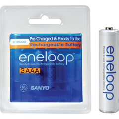 HR4UTG2BP - AAA eneloop Precharged NiMH Battery Retail Packs