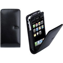 I146-BLK - Premium Leather Case for iPhone